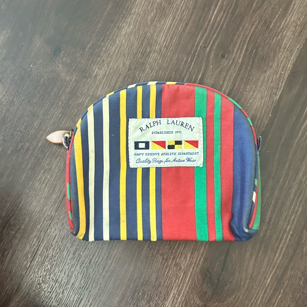 Ralph Lauren Multicolor Striped Pouch